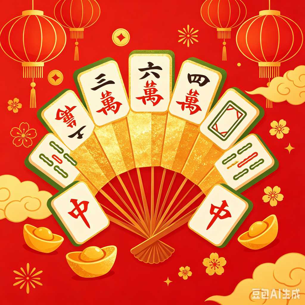 indoor leisure game mahjong set